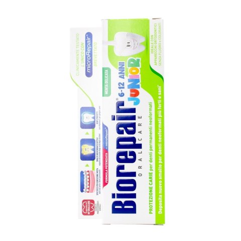 Biorepair Junior pasta do zębów dla dzieci bez fluoru 6-12 lat Miętowa 75ml Biorepair Junior pasta do zębów dla dzieci bez fluoru 6-12 lat Miętowa 75ml