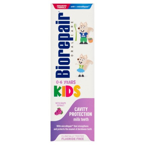 Biorepair Kids pasta do zębów dla dzieci 0-6 lat Winogrona 50ml Biorepair Kids pasta do zębów dla dzieci 0-6 lat Winogrona 50ml