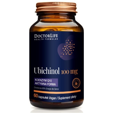 Doctor Life Ubichinol koenzym Q10 aktywna forma 100mg suplement diety 60 kapsułek Doctor Life Ubichinol koenzym Q10 aktywna forma 100mg suplement diety 60 kapsułek