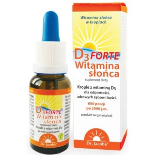 Dr Jacobs Witamina słońca D3 Forte suplement diety w kroplach 20ml