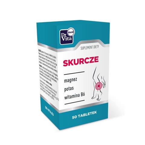 Dr Vita Skurcze Magnez + Potas + Witamina B6 suplement diety 50 tabletek Dr Vita Skurcze Magnez + Potas + Witamina B6 suplement diety 50 tabletek