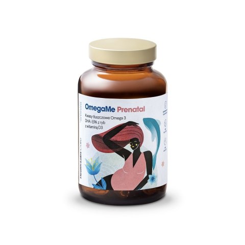 HealthLabs OmegaMe Prenatal kwasy tłuszczowe Omega 3 DHA i EPA z ryb z witaminą D3 suplement diety 60 kapsułek HealthLabs OmegaMe Prenatal kwasy tłuszczowe Omega 3 DHA i EPA z ryb z witaminą D3 suplement diety 60 kapsułek