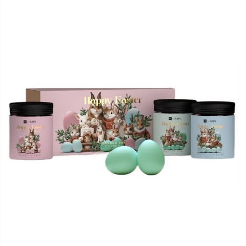 HiSkin Happy Easter zestaw świec sojowych 3x200ml HiSkin Happy Easter zestaw świec sojowych 3x200ml