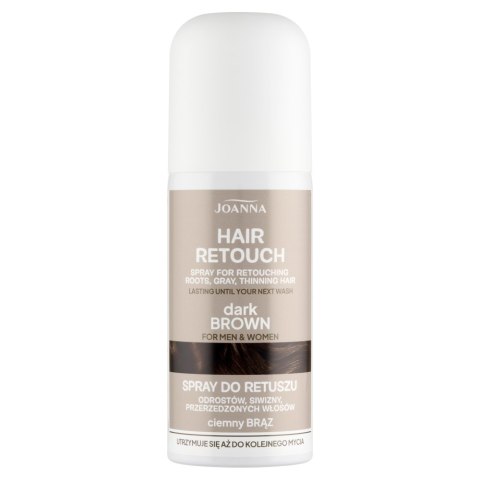 Joanna Hair Retouch spray do retuszu Ciemny Brąz 75ml Joanna Hair Retouch spray do retuszu Ciemny Brąz 75ml