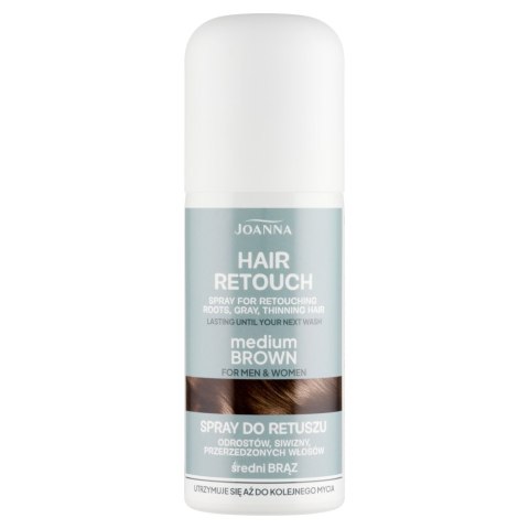 Joanna Hair Retouch spray do retuszu Średni Brąz 75ml Joanna Hair Retouch spray do retuszu Średni Brąz 75ml