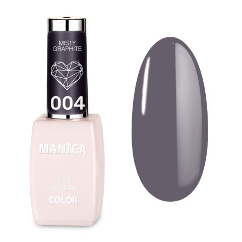 Manica Lakier hybrydowy LED/UV 10ml - Misty Graphite - 004 Manica Lakier hybrydowy LED/UV 10ml - Misty Graphite - 004