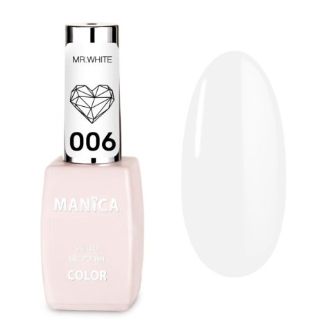 Manica Lakier hybrydowy LED/UV 10ml - Mr. White - 006 Manica Lakier hybrydowy LED/UV 10ml - Mr. White - 006