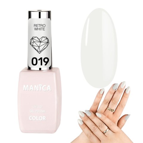 Manica Lakier hybrydowy LED/UV 10ml - Retro White- 019