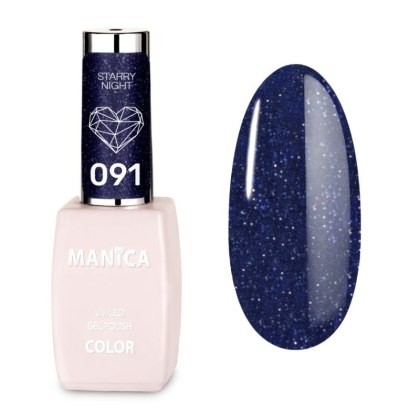 Manica Lakier hybrydowy LED/UV 10ml - Starry Night - 091