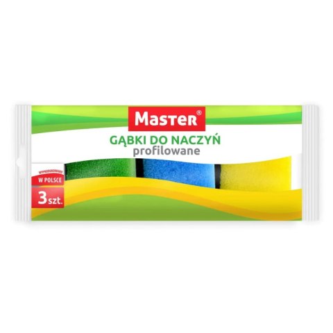 Master Gąbka do Naczyń Profilowana 3szt. Master Gąbka do Naczyń Profilowana 3szt.