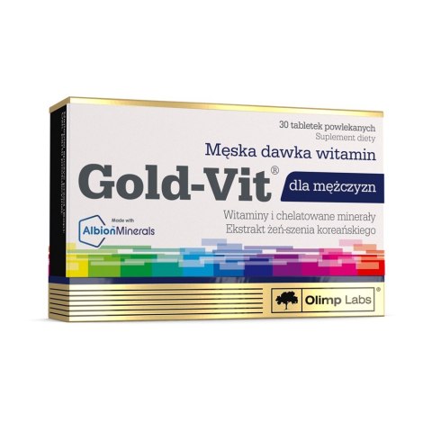 Olimp Labs Gold-Vit Dla Mężczyzn suplement diety 30 tabletek Olimp Labs Gold-Vit Dla Mężczyzn suplement diety 30 tabletek