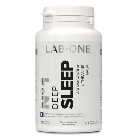 LAB ONE N°1 Deep Sleep suplement diety wspierający sen i regenerację 75 kapsułek