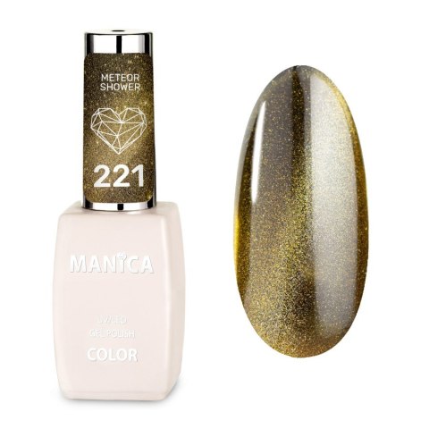 Manica Lakier hybrydowy Cat Eye LED/UV 10ml - Meteor Shower - 221 Manica Lakier hybrydowy Cat Eye LED/UV 10ml - Meteor Shower - 221