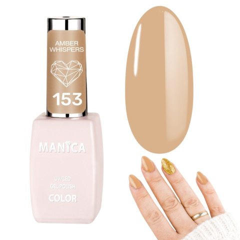 Manica Lakier hybrydowy LED/UV 10ml - Amber Whispers - 153 Manica Lakier hybrydowy LED/UV 10ml - Amber Whispers - 153
