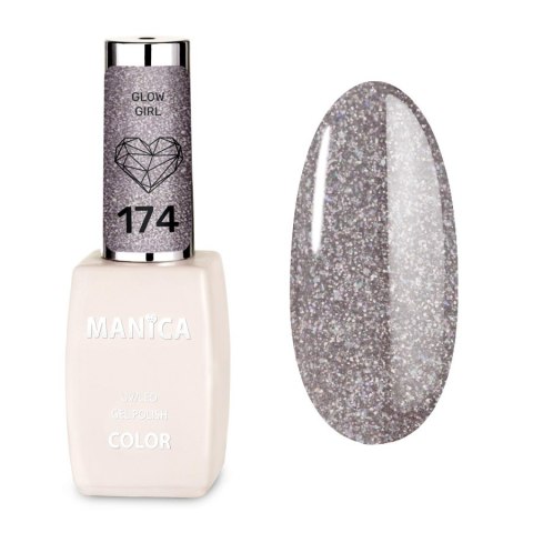 Manica Lakier hybrydowy LED/UV 10ml - Glow Girl - 174 Manica Lakier hybrydowy LED/UV 10ml - Glow Girl - 174