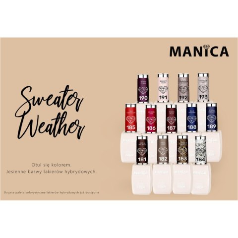 Manica Lakier hybrydowy LED/UV 10ml - Golden Ashes - 184 Manica Lakier hybrydowy LED/UV 10ml - Golden Ashes - 184