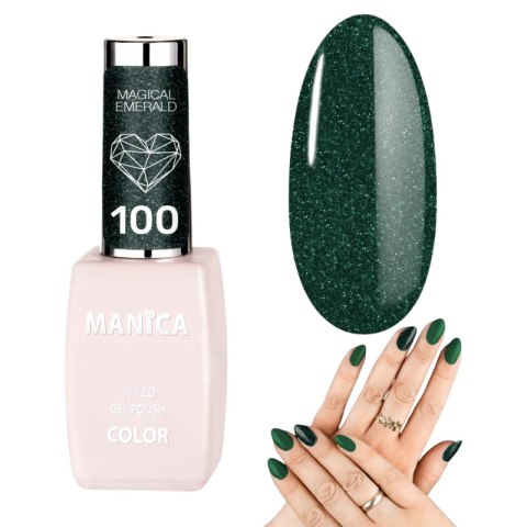 Manica Lakier hybrydowy LED/UV 10ml - Magical Emerald - 100 Manica Lakier hybrydowy LED/UV 10ml - Magical Emerald - 100