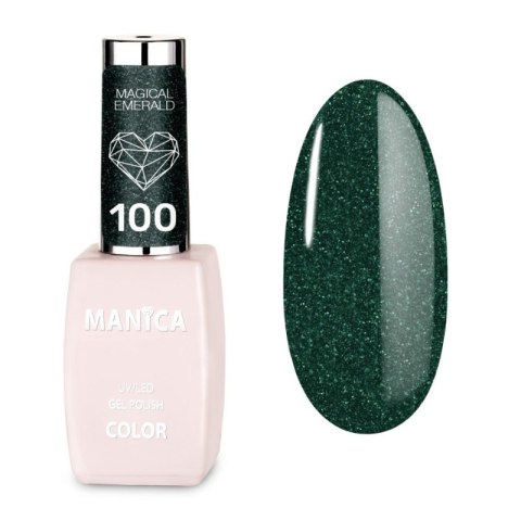 Manica Lakier hybrydowy LED/UV 10ml - Magical Emerald - 100 Manica Lakier hybrydowy LED/UV 10ml - Magical Emerald - 100