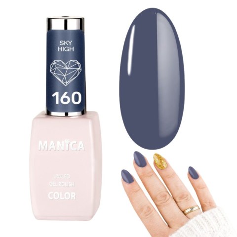 Manica Lakier hybrydowy LED/UV 10ml - Sky High - 160 Manica Lakier hybrydowy LED/UV 10ml - Sky High - 160