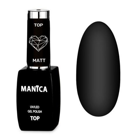 Manica Top hybrydowy UV/LED Gel Polish Top Matt 10ml Manica Top hybrydowy UV/LED Gel Polish Top Matt 10ml