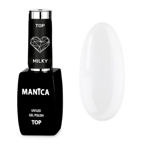 Manica Top hybrydowy UV/LED Gel Polish Top Milky 10ml Manica Top hybrydowy UV/LED Gel Polish Top Milky 10ml