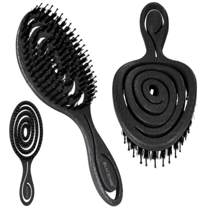 Poniks Blackomb Szczotka do Włosów z Włosiem Dzika Czarna