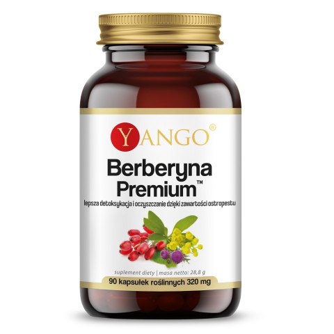 Yango Berberyna Premium suplement diety 90 kapsułek Yango Berberyna Premium suplement diety 90 kapsułek