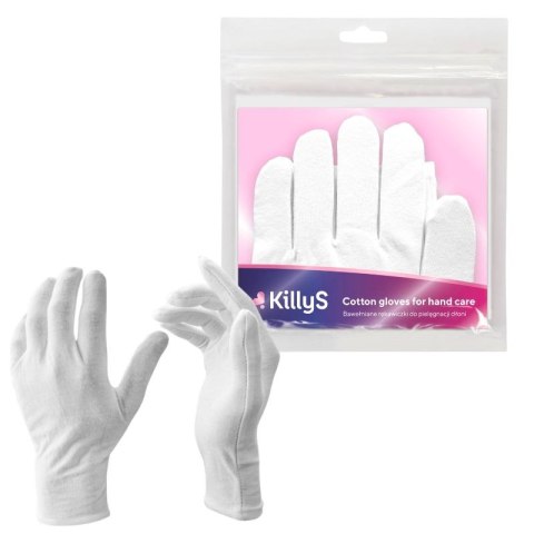 Killys bawełniane rękawiczki do parafiny i pielęgnacji dłoni, cotton gloves 2szt Killys bawełniane rękawiczki do parafiny i pielęgnacji dłoni, cotton gloves 2szt