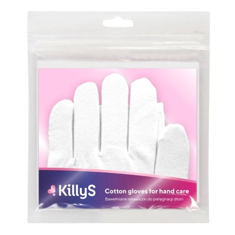 Killys bawełniane rękawiczki do parafiny i pielęgnacji dłoni, cotton gloves 2szt Killys bawełniane rękawiczki do parafiny i pielęgnacji dłoni, cotton gloves 2szt