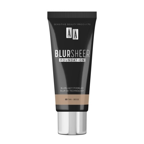 AA Blur Sheer podkład blurujący 03 Tan-Beige 30ml AA Blur Sheer podkład blurujący 03 Tan-Beige 30ml