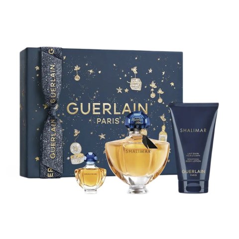 Guerlain Shalimar zestaw woda perfumowana spray 50ml + miniatura wody perfumowanej 5ml + balsam do ciała 75ml Guerlain Shalimar zestaw woda perfumowana spray 50ml + miniatura wody perfumowanej 5ml + balsam do ciała 75ml