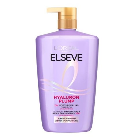 L'Oreal Paris Elseve Hyaluron Plump szampon wypełniający nawilżeniem do włosów odwodnionych 1000ml L'Oreal Paris Elseve Hyaluron Plump szampon wypełniający nawilżeniem do włosów odwodnionych 1000ml