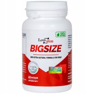 Love Stim BigSize suplement diety na powiększenie penisa 65 kapsułek