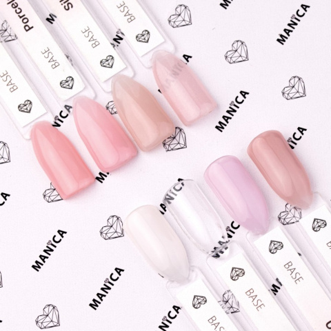 Manica Baza hybrydowa UV/LED Gel Polish Base - Porcelain Pink - 10ml Manica Baza hybrydowa UV/LED Gel Polish Base - Porcelain Pink - 10ml