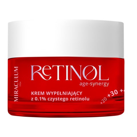 Miraculum Age-Synergy Retinol krem wypełniający na noc z 0.1% czystego retinolu 50ml Miraculum Age-Synergy Retinol krem wypełniający na noc z 0.1% czystego retinolu 50ml