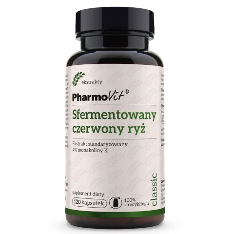 Pharmovit Sfermentowany czerwony ryż suplement diety 120 kapsułek Pharmovit Sfermentowany czerwony ryż suplement diety 120 kapsułek