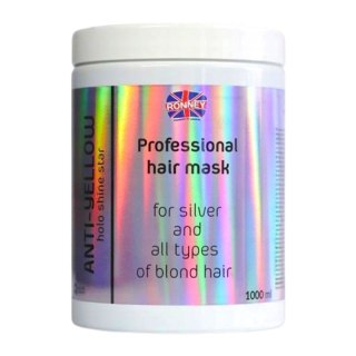 Ronney Holo Shine Anti-Yellow Maska do Włosów Blond 1000ml