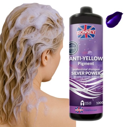 Ronney Silver Power Anti-Yellow Szampon Neutralizujący Żółte Tony 1000ml Ronney Silver Power Anti-Yellow Szampon Neutralizujący Żółte Tony 1000ml