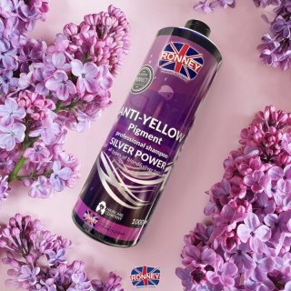 Ronney Silver Power Anti-Yellow Szampon Neutralizujący Żółte Tony 1000ml