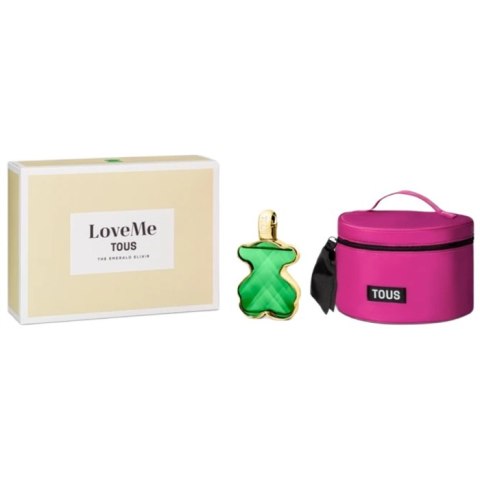 Tous LoveMe The Emerald Elixir zestaw perfumy spray 90ml + kosmetyczka Tous LoveMe The Emerald Elixir zestaw perfumy spray 90ml + kosmetyczka