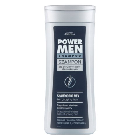 Joanna Power Man Szampon do Siwych Włosów dla Mężczyzn 200ml Joanna Power Man Szampon do Siwych Włosów dla Mężczyzn 200ml