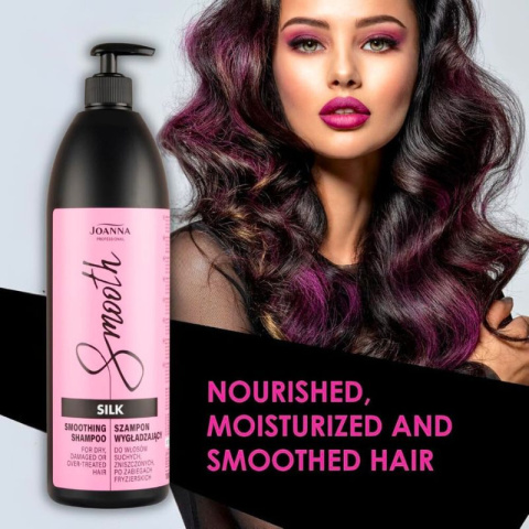 Joanna Professional Silk Szampon wygładzający z jedwabiem 1000ml Joanna Professional Silk Szampon wygładzający z jedwabiem 1000ml