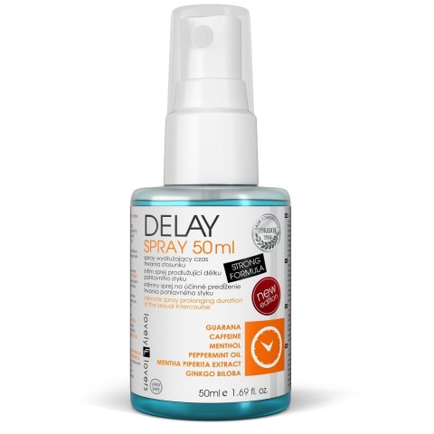 Lovely Lovers Delay Spray mocny spray wydłużający czas trwania stosunku 50ml Lovely Lovers Delay Spray mocny spray wydłużający czas trwania stosunku 50ml