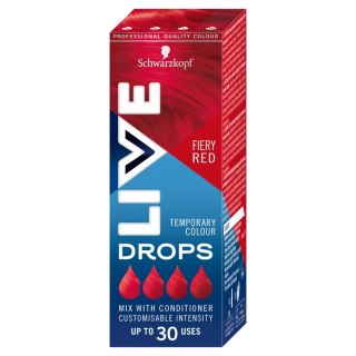 Schwarzkopf Live Drops krople do nietrwałej koloryzacji włosów Fiery Red 30ml