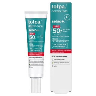 Tołpa Dermo Face Sebio+ krem fotoochronny SPF50+ 40ml