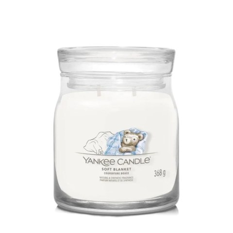 Yankee Candle Średnia świeca zapachowa Soft Blanket 368g