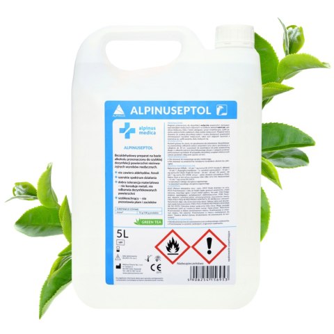 Alpinuseptol Płyn do Dezynfekcji Powierzchni Green Tea 5l