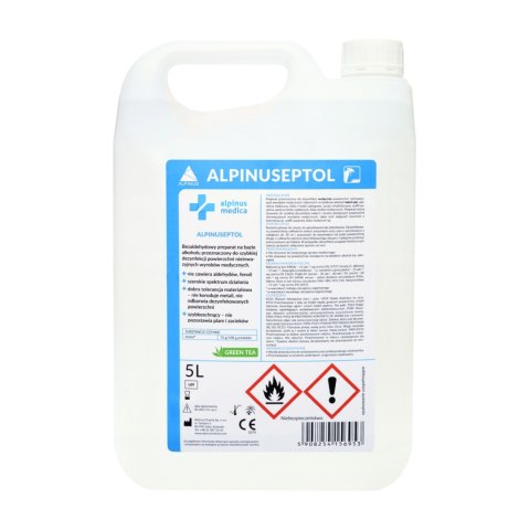 Alpinuseptol Płyn do Dezynfekcji Powierzchni Green Tea 5l