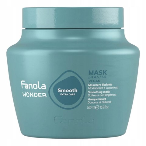 Fanola Wonder Smooth Extra Care wygładzająca maska do włosów 500ml Fanola Wonder Smooth Extra Care wygładzająca maska do włosów 500ml
