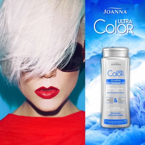 Joanna Ultra Color Szampon Fioletowy do Włosów Blond i Siwych 400ml Joanna Ultra Color Szampon Fioletowy do Włosów Blond i Siwych 400ml